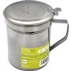 ORYX 5027155 Grasso Acciaio Inox Oliera 0,5 L con Colino e Coperchio, Contenitore Riciclaggio Olio Usato Pesce, 0, Multicolore