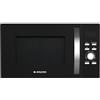 Aspes AMWAF28900GN - Microonde da 28 litri, con griglia libera installazione, vetro nero, 900 W, 5 programmi, controllo elettronico, modalità scongelamento, acciaio inox, facile pulizia, timer 60