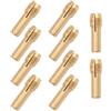 Evenoonest Mandrini rotanti per pinze, confezione da 10 pezzi, in ottone, con gambo da 4,2 mm e 4,8 mm, compatibilità per mini trapani, levigatura e lavori di precisione (4,2 mm)