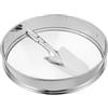 TOVINANNA Setaccio Tondo in Acciaio Inox 31,5x31,5 Cm con Manico Ergonomico Portatile per Giardinaggio e Preparazione del Terriccio per Sabbia e Ghiaia