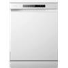 Hisense HS623D10W - Lavastoviglie indipendente, 60 cm, 3° vassoio, basso consumo, 14 posate, 7 programmi, 47 dB con modalità lavaggio rapido, libero installazione, bianco