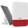 Beghelli - Sirena da Esterno Dom-en, Wireless, Alimentazione Solare 10W e Rete 230V, Tecnologia LoRa, per Centrale Dom-e cod. 60105, IP65, Segnalazione Luminosa e Sonora