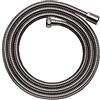 hansgrohe Secuflex tubo doccia in metallo per miscelatore bordo vasca/piastrelle a 4 fori, ricambio tubo doccia 2 m, 94148000