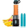Cecotec Frullatore a bicchiere singolo Power Titanium Fresh&Go. 650 W, lama 4 fogli con rivestimento in titanio nero, include 2 tubi frigoriferi e 2 bicchieri resistenti da 600 ml
