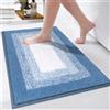Enyhom Tappeto Bagno Antiscivolo 60 x 90 cm, Super Morbido Tappeti Bagno Moderni Assorbente Lavabile in Lavatrice, Microfibra Tappetino Bagno di Lusso Tappeto da Bagno per Doccia Bagno, Vasca