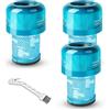 BUCOMTU 3 Pezzi Filtro per Dyson V12 Detect Slim, Absolute Extra/Total Clean/Fluffy Aspirapolvere, HEPA Filtri di Ricambio per Aspirapolvere, Ricambio #971517-01, con 1 Spazzola per la Pulizia