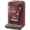 FABER COFFEE MACHINES | Deluxe 3.0 | Macchina Caffè ESE 44mm con Elettrovalvola, Portacialda Estraibile, Tanica Vetro 1L e Pressacialde in ottone regolabile (Cherry Red, OTTONE)