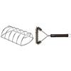 Weber 6605 - Supporto di Cottura per Costine, acciao & Amazon Basics Spazzola a 3 Lati per Barbecue, 30.5 cm