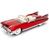 TGRCM-CZ 1/24 Cadillac Eldorado Biarritz Serie Modellino auto, lega di zinco Ritirare veicoli modello auto con suono e luce per collezionisti e bambini 3 anni di compleanno (rosso)