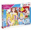 Clementoni - 27146 - Supercolor Puzzle - Disney Princess - 104 Pezzi - Made In Italy - Puzzle Bambini 6 Anni +