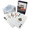 Bullets Playing Cards, Tavola doppia testa per anziani (foglia francese), plastica, 2 caratteri angolari, indice jumbo, 57 x 88 mm