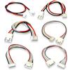 VUNIVERSUM Set di 5 cavi JST-XH Premium 2S 3S 4S 5S 6S ciascuno 30 cm 24 AWG cavo bilanciatore cavo di ricarica XH maschio a femmina cavo adattatore per batteria Lipo modello