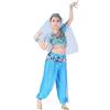 Generico Vestito Carnevale Bambina Ragazze Belly Dance Indianodel Costume Vestito Jasmine Bambina Ballo Insiemicarnevale Orientale Ragazzedanze Del Ventre Vestiti Bambin Gonna Frange Ragazze Costume Jasmine