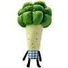 Tikwisdom Giocattoli pre-asilo giocattoli morbidi cuscino lombare, broccoli, giocattoli farciti verde 43CM