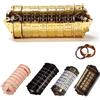 MINGZE Da Vinci Code, Mini Cryptex For Christmas Valentine's Day Most Interesting Regali di Compleanno romantici creativi Birthday Gifts For Boyfriend and Girlfriend Brain Teaser Lock（oro）