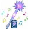 BESPORTBLE Bacchetta magica regalo per bambini con luce, musica e fiocchi di neve - bacchetta luminosa per ragazze 3-10 anni, bacchetta magica principessa per compleanno, cosplay e feste