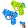 HAPZUR Pistole Giocattolo ad Acqua Set da 2 Mini Blu Verde Alta Portata per Adulti e Bambini, Ideali per Giochi Estivi, Piscina e Spiaggia, Divertimento Assicurato!