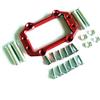 EPTNNASO CrazyRacer Alluminio Servo Mount Rosso Per Arrma 1/8 Kraton 6S AR320193 AR320430