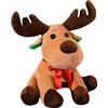 TIVUNORON 25 cm, giocattolo di peluche con alce, per bambini, ragazze, ragazzi, decorazione natalizia