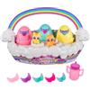 Hatchimals Alive, Neon Rainbow Spring Basket Toy (Styles May Vary), 3 Self-Hatching Easter Eggs, Gifts & Stocking Stuffers for Girls & Boys Ages 3 & up