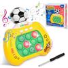 Ainiv Rotary Press-Yellow Calcio Modello, Push Bubble Game per Bambini & Adulti, Push Pop It Fidget Toys, Handheld Fast Speed Push Game, Relieving Stress Pop Fidget Game, Stress e Anxiety Relief