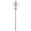 KIRALOVE Bacchetta Magica Rosa scettro Bambine Principessa Regina Pietre Colorate Accessori Travestimento Carnevale Halloween Cosplay Regalo fiaba