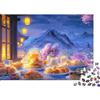 MZLPRWGQKTFD Vista Montagna Cena Puzzle 1000 Pezzi Carta Puzzle per Adulti Scena Notturna Puzzle per Famiglia Decorazione Casa 38x26cm/1000pcs