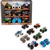 Monster Jam Collezione Monster Truck in scala 1:64, confezione da 9 pezzi, set esclusivo con scavatrice per tombe, megalodonte, El Toro Loco e altro ancora, giocattoli ufficiali Spin Master