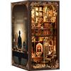 BATTREVO book nook-Dunkle Box - Caso misterioso-Mit Musikbox-Bauspielzeugset mit LED Licht,diy set erwachsene,3D Holzbausatz,bastelset erwachsene