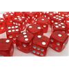 Dice 10 x Grand 19 mm Rouge Translucide/dés le Craps