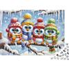 MZLPRWGQKTFD Gufi Cartoon Paesaggio Invernale Puzzle 1000 Pezzi Carta per Adulti Relax Decorazione Regalo 38x26cm/1000pcs