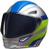 Generico Mini Moto Helmet Heroes - Ornamenti Trasformabili Con Piloti Nascosti All'interno, Action Figure Con Casco Da Moto, Giocattolo Decorativo Da Scrivania Per Appassionati Di