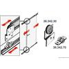 Osculati Guida di scorrimento in acciaio VA, superiore 45x14x2000 mm, 1 pezzo