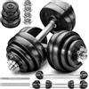 RE:SPORT® Set di manubri in ghisa da 60 kg set di manubri set di piastre per pesi manubri