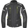 Büse Rider impermeabile Giacca tessile moto per bambini, nero/giallo, 140