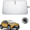 BIBIBO Compatibile con Toyota Aygo X AB70 2022-2025 2026 protezione solare, protezione dai raggi UV, parasole per auto, tessuto antipiega, interno parasole, parabrezza Aygo X accessori