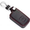 Generico Custodia in pelle chiave auto con 2 pulsanti protezione per telecomando auto portachiavi per Toyota Auris Camry RAV4 Avalon Yaris Verso