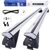 DGH SYSTEM Barre portatutto portapacchi easy line advanced 120 cm compatibile con Fiat Tipo SW 2016- con profili integrati, serratura, 90 kg