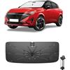Ruiya 2026 Upgrade Ombrello Parasole Auto Parabrezza Compatibile con Nissan Qashqai J12 2021-2026, Parasole Anteriore Pieghevole Protezione UV, Accessori Auto Qashqai