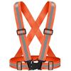 DIELOVEHUA Regolabile Gilet Riflettente, Gilet Alta Visibilita, Bretelle Catarifrangenti, Leggero ed Elastico, per Ciclismo, Running, Corsa e attività all'aperto (Arancione)