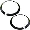 VHEUHZ Copertura anello fari lato destro e sinistro 51137300631 compatibile con BMW Mini Cooper F55 F56 F57 2014+ 51137300632 (Nero lucido)