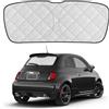 kswiown Parasole Lunotto Posteriore Compatibile con Fiat 500 2007-2026, Tendina Parasole Interna per Auto, Pieghevole, Protezione Solare Riflettente per Vetro Posteriore