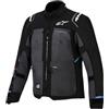 Alpinestars Cusco Drystar Giacca tessile da motocicletta impermeabile, nero/grigio scuro, L