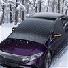 GZRXIOUS Copri Parabrezza Auto Invernale, con 9 Magneti 6 Cinghie 6 Ganci Copertura Parabrezzas Auto Anti-Ghiaccio Neve UV per SUV/Auto Telo Antighiaccio Parabrezza, Copri Parabrezzas Auto Inverno