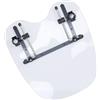 H-YEEU Deflettore parabrezza moto adatto per Harley Suzuki Honda Shadow Yamaha Kawasaki Cruiser Standard (marrone, 19 inch)