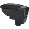 ZENVI Braccioli Compatible with OPEL ASTRA H Braccioli 2004-2008 Console Centrale Organizer Immagazzinaggio Scatola Doppio Spazio Può essere come supporto gomiti