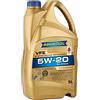 RAVENOL Olio motore 5W-20 Olio sintetico 100% Olio 5 L
