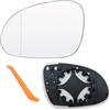 Cluthone Vetro Specchio Retrovisore Sinistra Sostituzione per VW Golf MK5 2003-2008 Jetta 5 2005-2010 Passat B6 2007-2011 Riscaldabile Lente Specchietto Esterno con Piastra di Supporto e Accessori