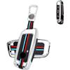 KULCSOK ATFIGII - Custodia per portachiavi in lega di zinco adatta per BMW IX X1 X5 50e X6 X7 2025 2024 2023 7 Series i7 XM, Colore: argento., 4 Buttons