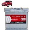 Generico Batteria 50Ah N compatibile con Fiat Panda 169_ 2003 +